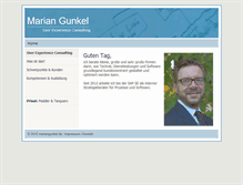 Tablet Screenshot of mariangunkel.de